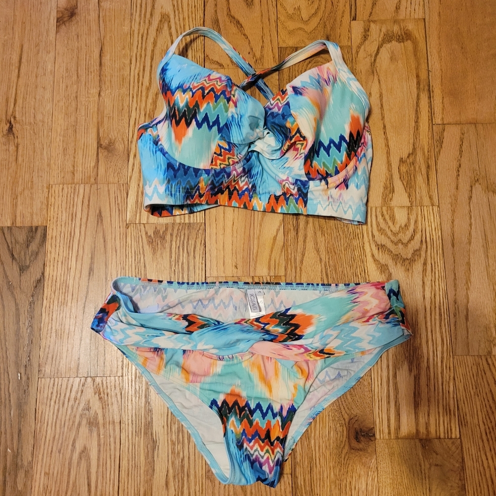 Colorful Zigzag Bikini Set